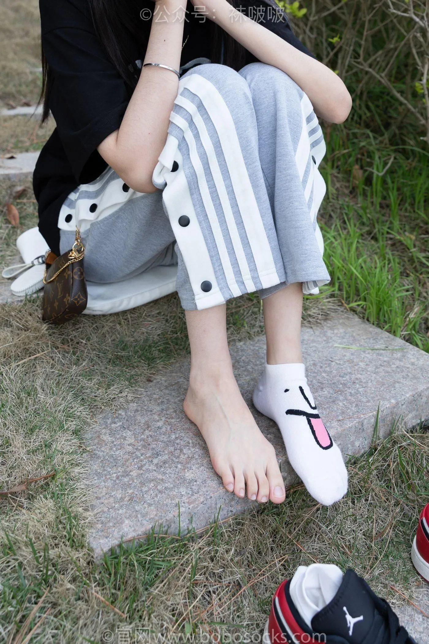 [BoBoSocks袜啵啵]NO.023 稚予-AJ、白色短棉袜、裸足 [119P]插图6